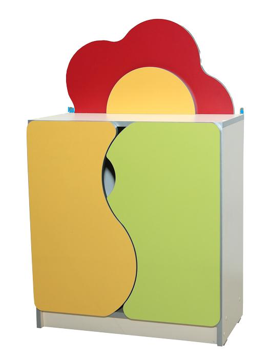 Тумба закрита, з 2-ма дверцятами та полицями, АЛМАНТ, 600х300х957 мм.